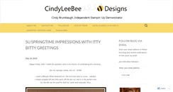 Desktop Screenshot of cindyleebeedesigns.com